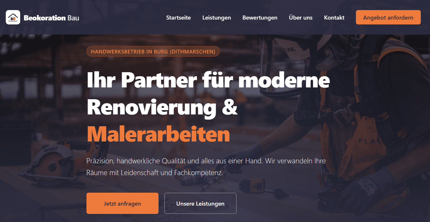 Website Launch — Beokoration Bau
