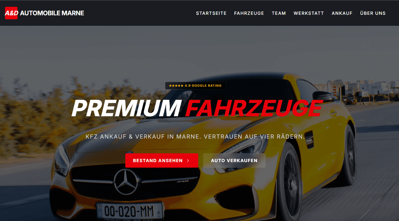 Website Relaunch — A&D Automobile